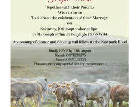 Nro 64 kilpailuun Wedding Card Invite - 02/07/2022 02:53 EDT käyttäjältä hadikay1