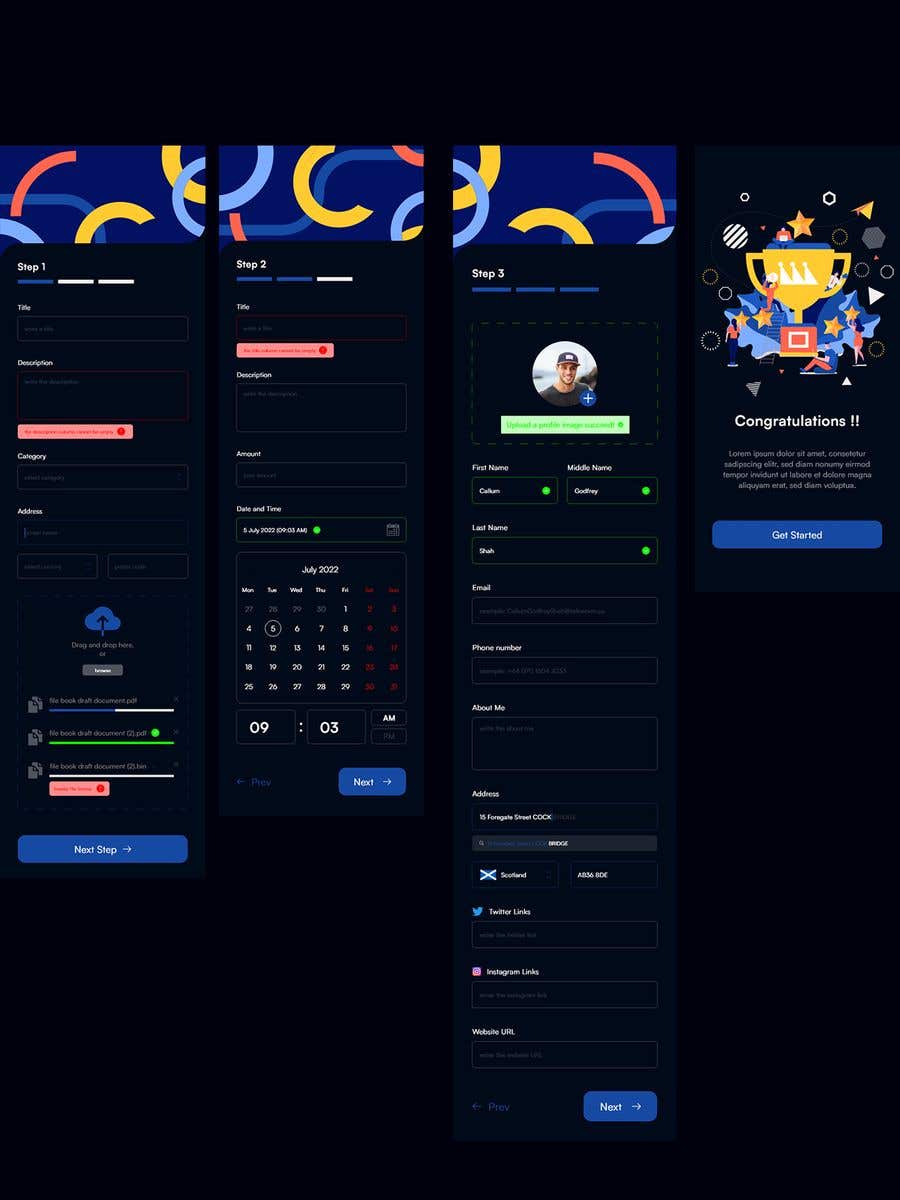 
                                                                                                                        Конкурсная заявка №                                            28
                                         для                                             I need someone to design me Three Forms for mobile screen Light and Dark Theme (Images Only)
                                        