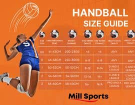 Nro 24 kilpailuun Infographic/Image Design - Handball Size Chart käyttäjältä iffatzehra