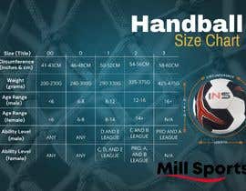 Nro 25 kilpailuun Infographic/Image Design - Handball Size Chart käyttäjältä iffatzehra