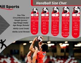 Nro 13 kilpailuun Infographic/Image Design - Handball Size Chart käyttäjältä designerjagdish