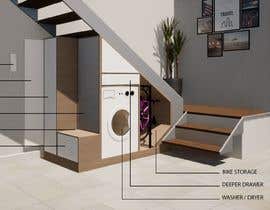 #27 untuk Under stairs custom cabinet design oleh dellabiancard2