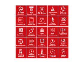 #30 Key Feature Product Icon Stickers részére mstmonsafabegum2 által