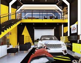 nº 17 pour Design a colored 3D rendering and an illustrated floorplan of a luxurious car storage garage par yesanastudio7 