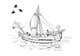 
                                                                                                                                    Миниатюра конкурсной заявки №                                                45
                                             для                                                 Black and white drawing or sketch of sailing ship on sea
                                            
