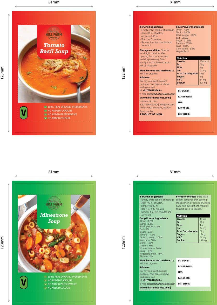 Конкурсная заявка №23 для                                                 Design labels for  soup mixes.
                                            