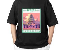 shahanaferdoussu tarafından Outdoor Clothing T Shirt Design based on Angkor Wat, Cambodia için no 72