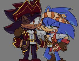 #11 для Create an image of Sonic the Hedgehog dressed in a pirate outfit от Himalay55