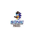 Graphic Design Конкурсная работа №5 для Create an image of Sonic the Hedgehog dressed in a pirate outfit
