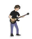 #148 pentru Guitarist Rocker Caricature/Cartoon for Merchandise de către jrahamanjitu