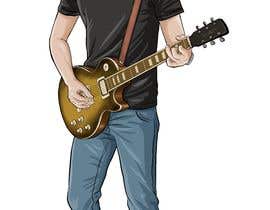 #191 для Guitarist Rocker Caricature/Cartoon for Merchandise от kachung