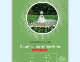 Nro 32 kilpailuun Infographic/Image Design - Badminton Racket Size Chart käyttäjältä MDJillur