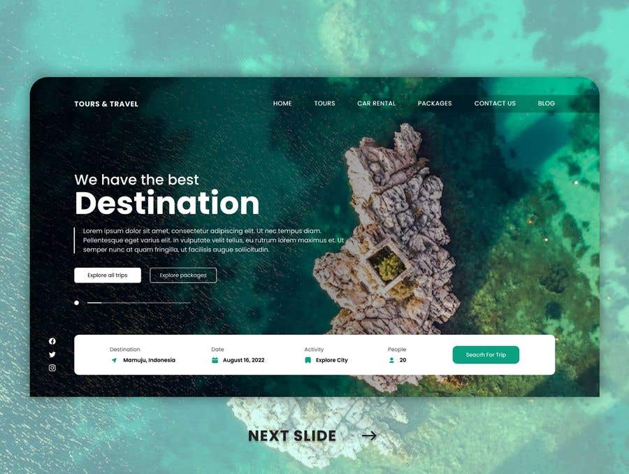 Kilpailutyö #18 kilpailussa                                                 Website Design In PSD for Travel Company
                                            
