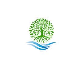 #56 för Oak tree logo icon with water av MdSaifulIslam342