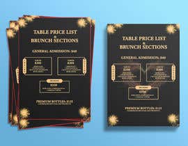 #11 для Build me a brunch sections &amp; table price list от Simantosarker