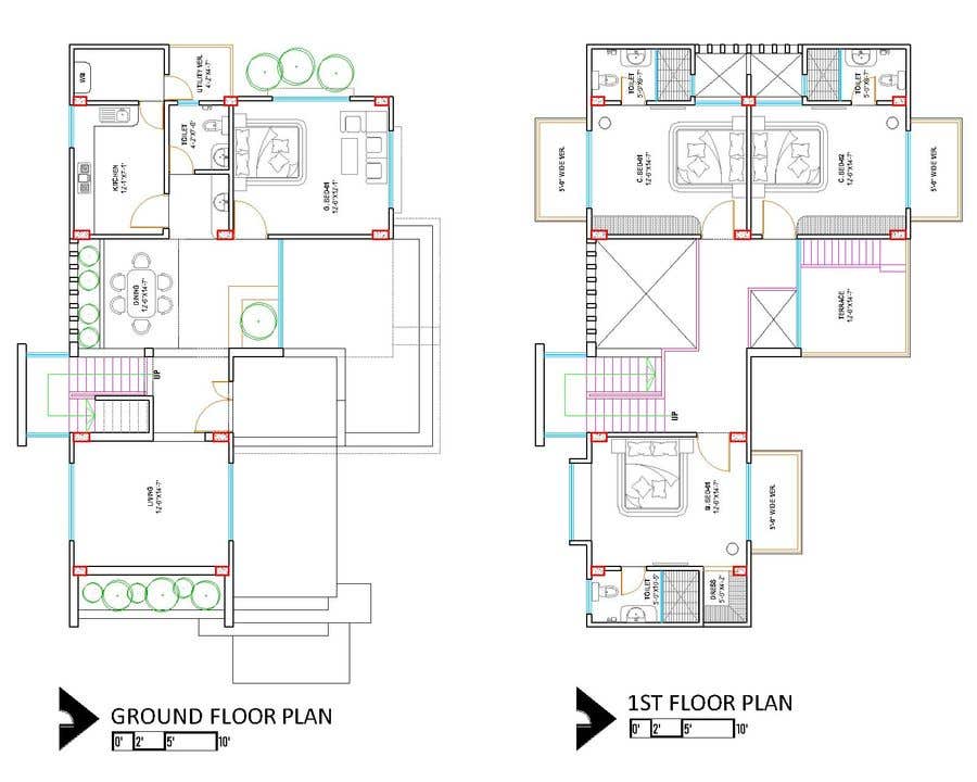 Intrarea #7 pentru concursul „                                                Need a floor plan for a Duplex/Triplex house. - 06/09/2022 01:39 EDT
                                            ”