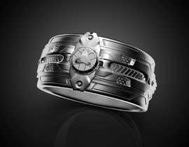 #37 para Design a cool, futuristic men&#039;s wedding ring for me por chie77