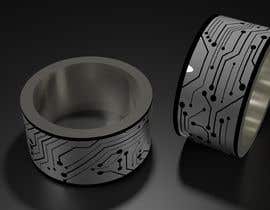 #9 para Design a cool, futuristic men&#039;s wedding ring for me por bifariachmad