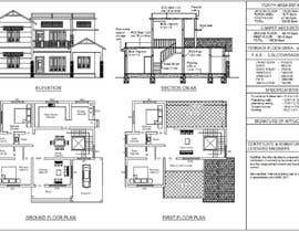 nº 78 pour Home elevation plan and site plan par yadheeshwaran 
