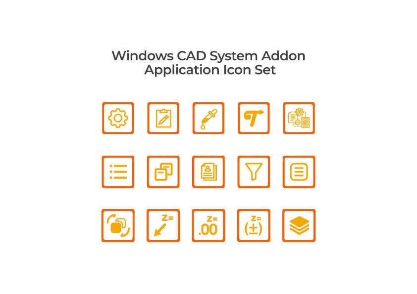 Kilpailutyö #23 kilpailussa                                                 Windows CAD System Addon Application Icon Set
                                            
