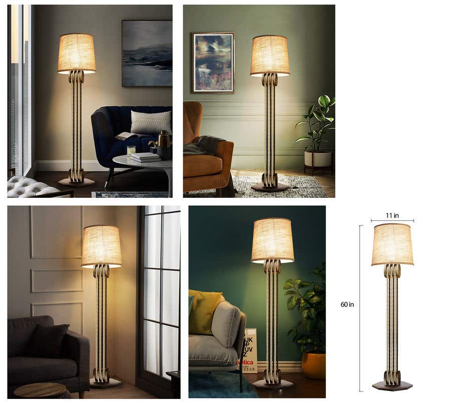 Конкурсная заявка №47 для                                                 Floor Lamp Design - Realistic Mockup
                                            