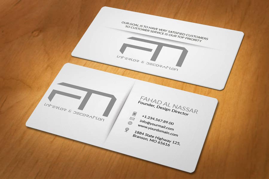 Konkurrenceindlæg #22 for                                                 Design some Business Cards for an interior design firm
                                            