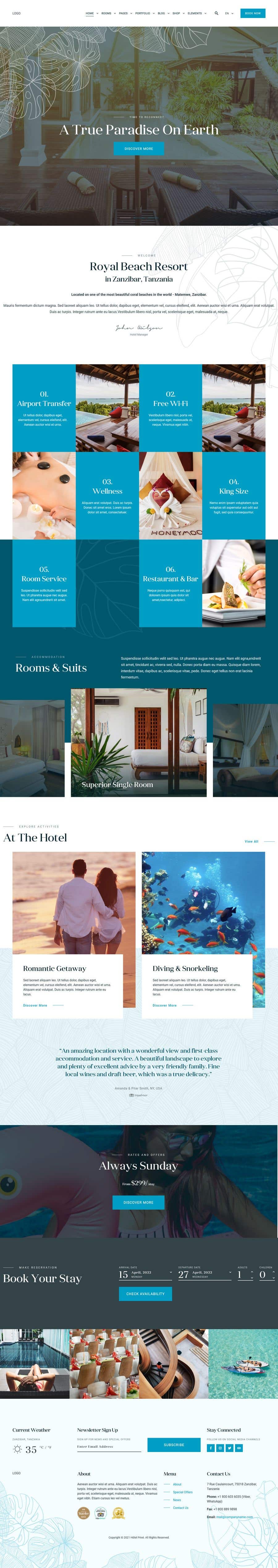 Bài tham dự cuộc thi #13 cho                                                 Website design 5 pages + short Video + basic graphic optimization for a luxury Homestay - Resort website
                                            