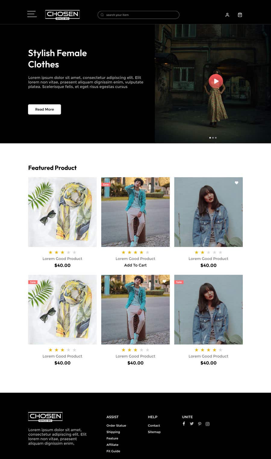 Konkurrenceindlæg #30 for                                                 New Web Design for Clothing Store
                                            