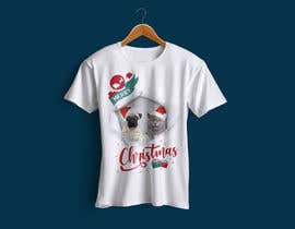 Nro 43 kilpailuun Design a Tshirt with dog along with word Merry Christmas käyttäjältä Himalay55