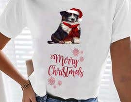 Nro 33 kilpailuun Design a Tshirt with dog along with word Merry Christmas käyttäjältä bappykrestradash