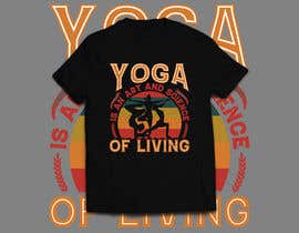 Nro 106 kilpailuun T-shirt design on Yoga/Exercise/Stretching käyttäjältä AdhorT
