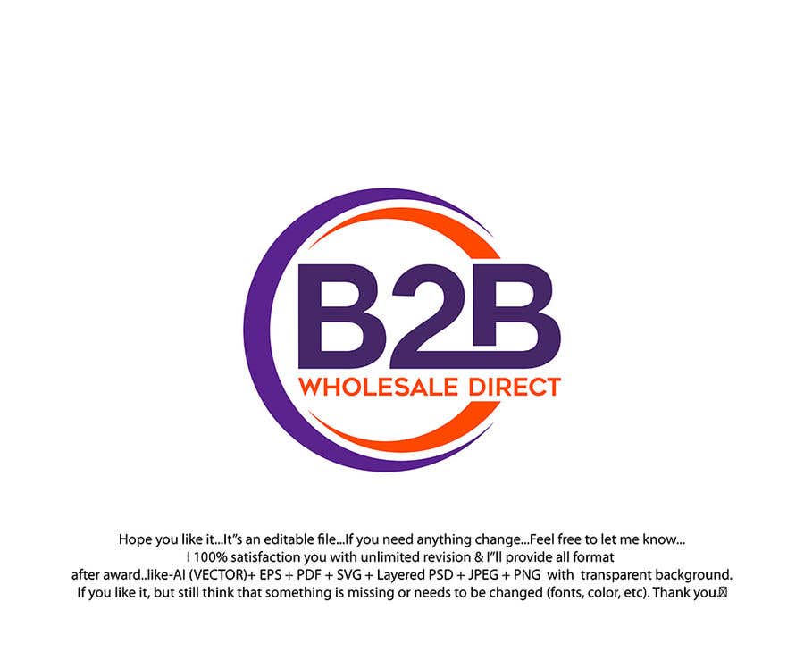 Penyertaan Peraduan #907 untuk                                                 Logo for B2B Wholesale Direct
                                            