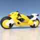 Миниатюра конкурсной заявки №59 для                                                     3D sculpt for 3D printing. Sci-fi Motorbike. Yellow Bike Project // Escultor 3D para Impresión 3D. Motocicleta Ciencia Ficción. Proyecto Moto Amarilla
                                                