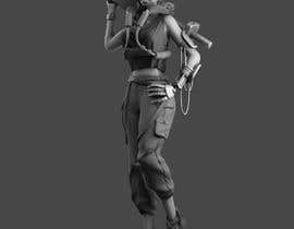Garzadaniel55 tarafından Cyberpunk Girl 3D Sculpt for 3D Printing. // Chica Cyberpunk Escultura 3D para impresión 3D için no 74