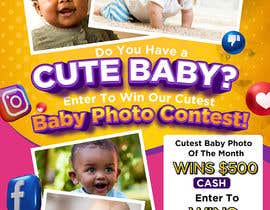 #41 for PROMOTIONAL FLYER FOR ONLINE CUTE BABY PHOTO CONTEST by maidang34
