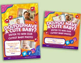 #77 for PROMOTIONAL FLYER FOR ONLINE CUTE BABY PHOTO CONTEST by minironca