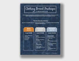 #61 for Pricing Menu/Flyer for clothing manufacturer by alexove92