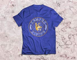 nº 318 pour 2 color Tshirt Design on Royal Blue Tshirt par bottondas68 