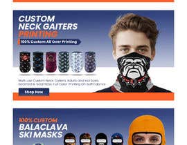 Nro 41 kilpailuun Design 3 Slider Banners For Face Mask Website käyttäjältä ivaelvania