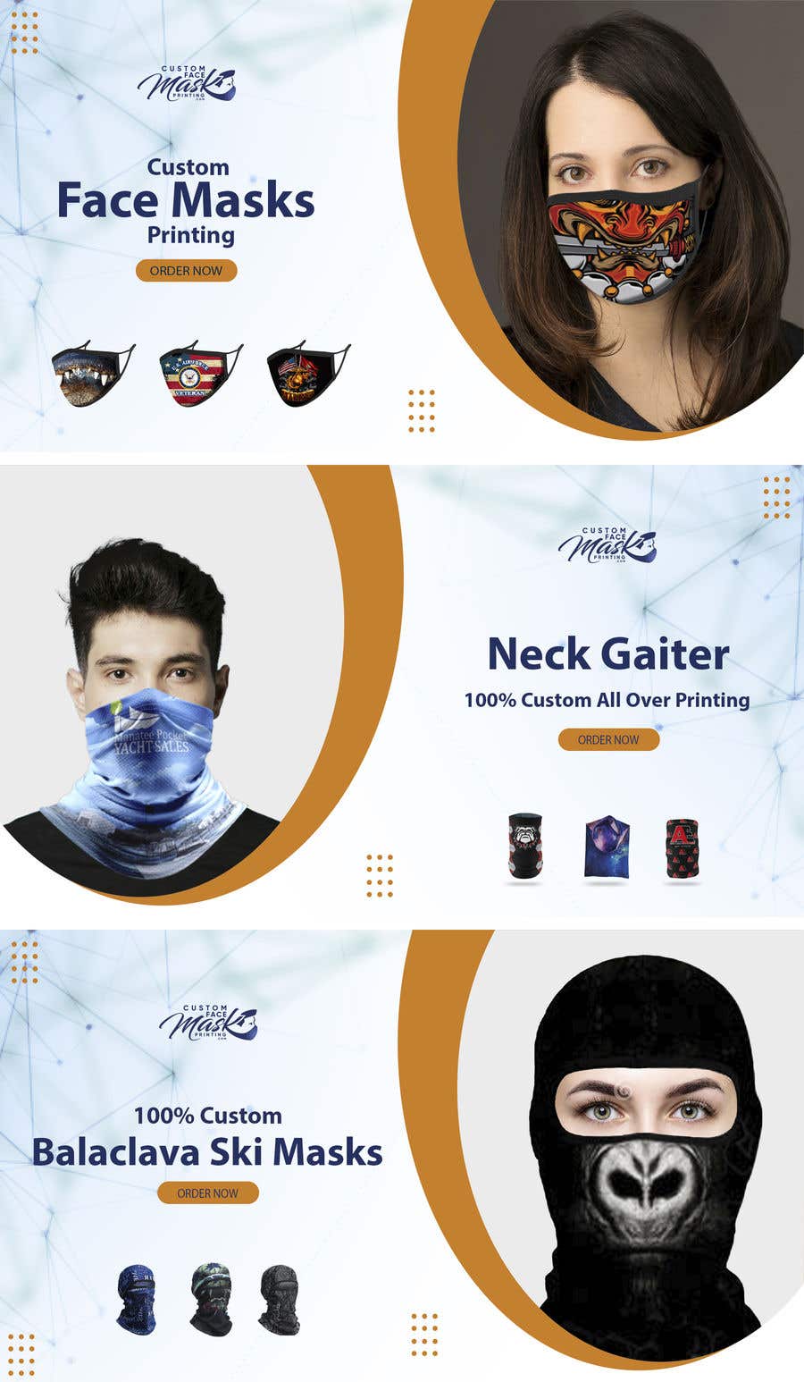 Kilpailutyö #45 kilpailussa                                                 Design 3 Slider Banners For Face Mask Website
                                            