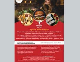 Nro 49 kilpailuun Design an A4  Agents flyer for Niseko Eats käyttäjältä kushalranjan