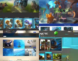 Nro 21 kilpailuun Pet Game Site Design -- blue central theme, in-built logo, menus, art käyttäjältä Mia909