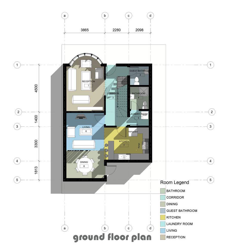 Конкурсная заявка №39 для                                                 Design new layout and design for home
                                            