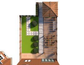 a plan of a house with a garden