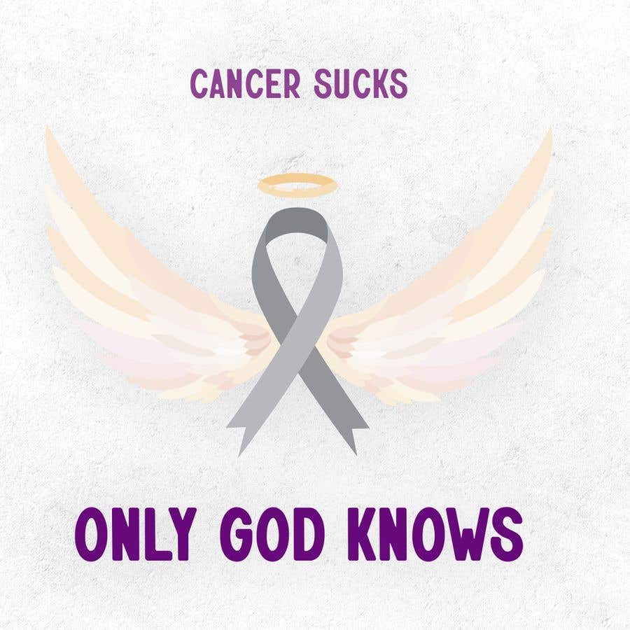 the logo for cancer sucks only god knows