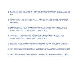 Nro 44 kilpailuun Slogan for Transportation OnDemand online courses käyttäjältä lukmanm37
