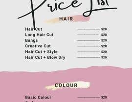#9 Salon Rate card designing and providing all files in printable format részére abdelrhmany0012 által