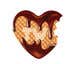 valentines waffle art