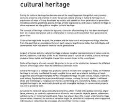 #114 An research about intangible cultural heritage részére AbodySamy által