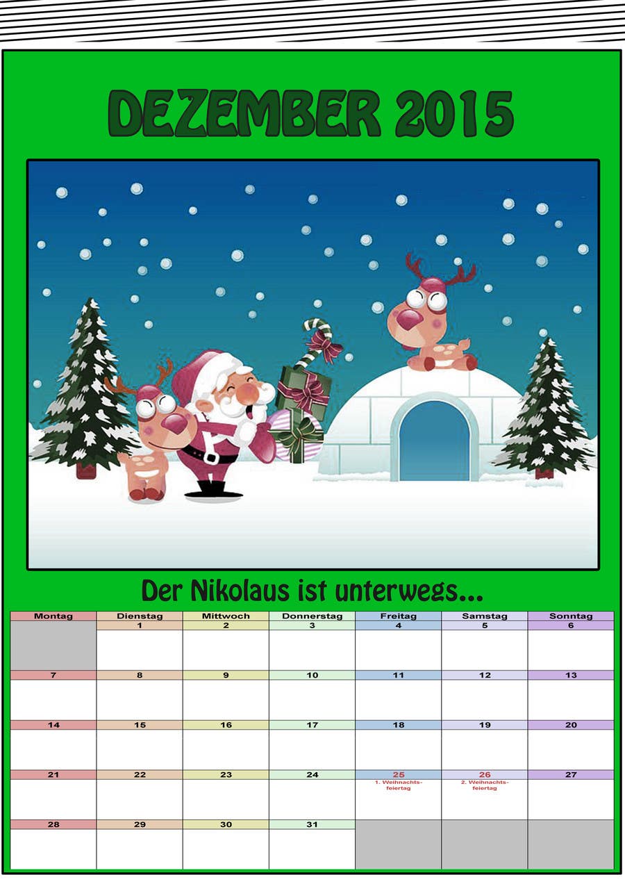 Participación en el concurso Nro.3 para                                                 Design a voucher calendar for a 1st grade of primary school
                                            